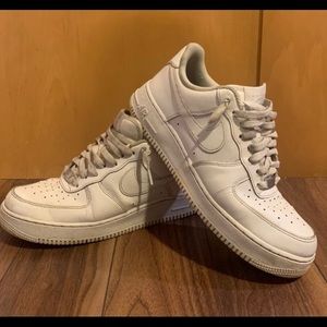 White Nike Air Force ones